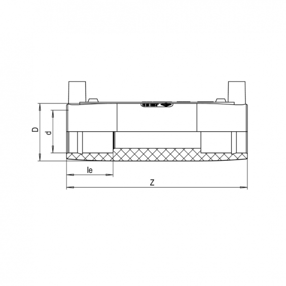 PE Elektroschweiß-Langmuffe - 20 x 20mm / 2x Schweißmuffe